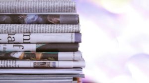Stack of newspapers