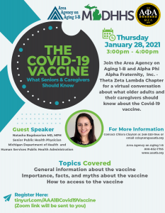 AAA 1-B Covid 19 Vaccine Webinar Flyer
