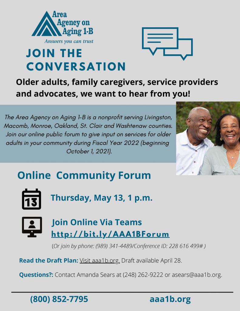 AAA 11-B Virtual Community Forum Flyer