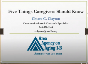 Five Things Every Caregiver Should Do