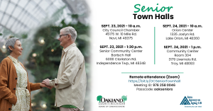 Oakland County and Area Agency on Aging 1-B Partner on Senior Town Hall Events
